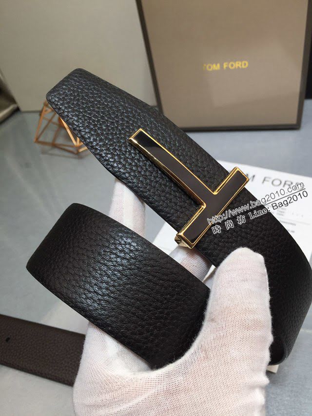 TOM FORD商務男士皮帶 湯姆福特雙面小牛皮腰帶  jjp1881